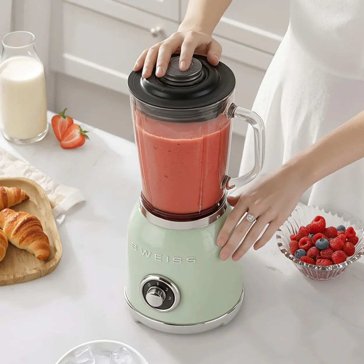 Vintage Blender MXV7 Pastellgrün