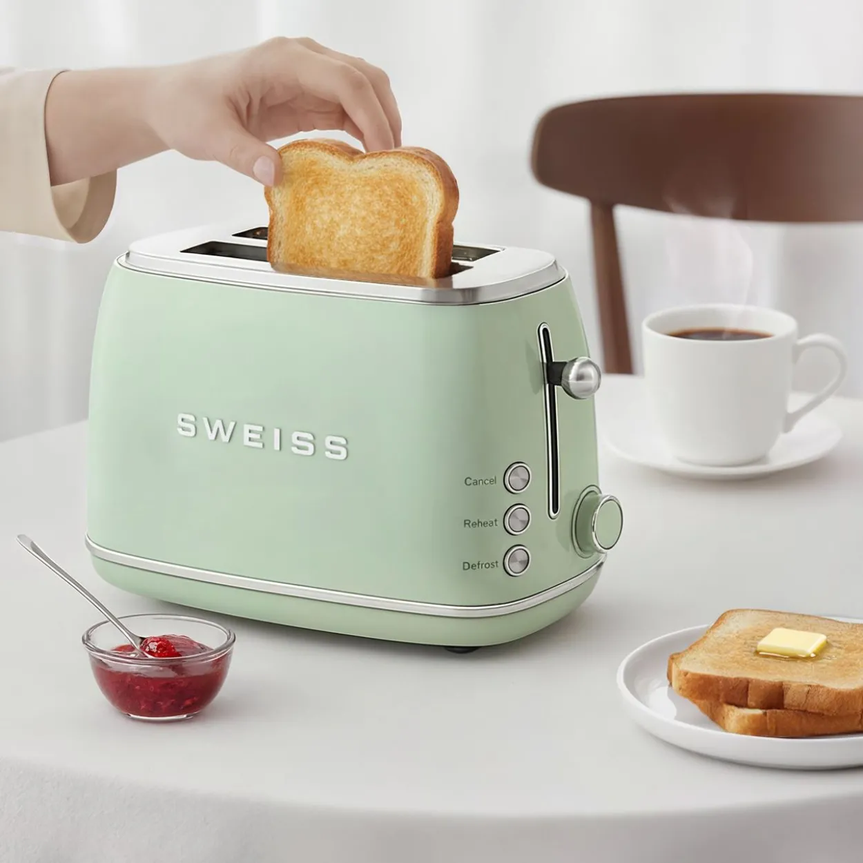 Vintage Toaster GRS7 Pastellgrün