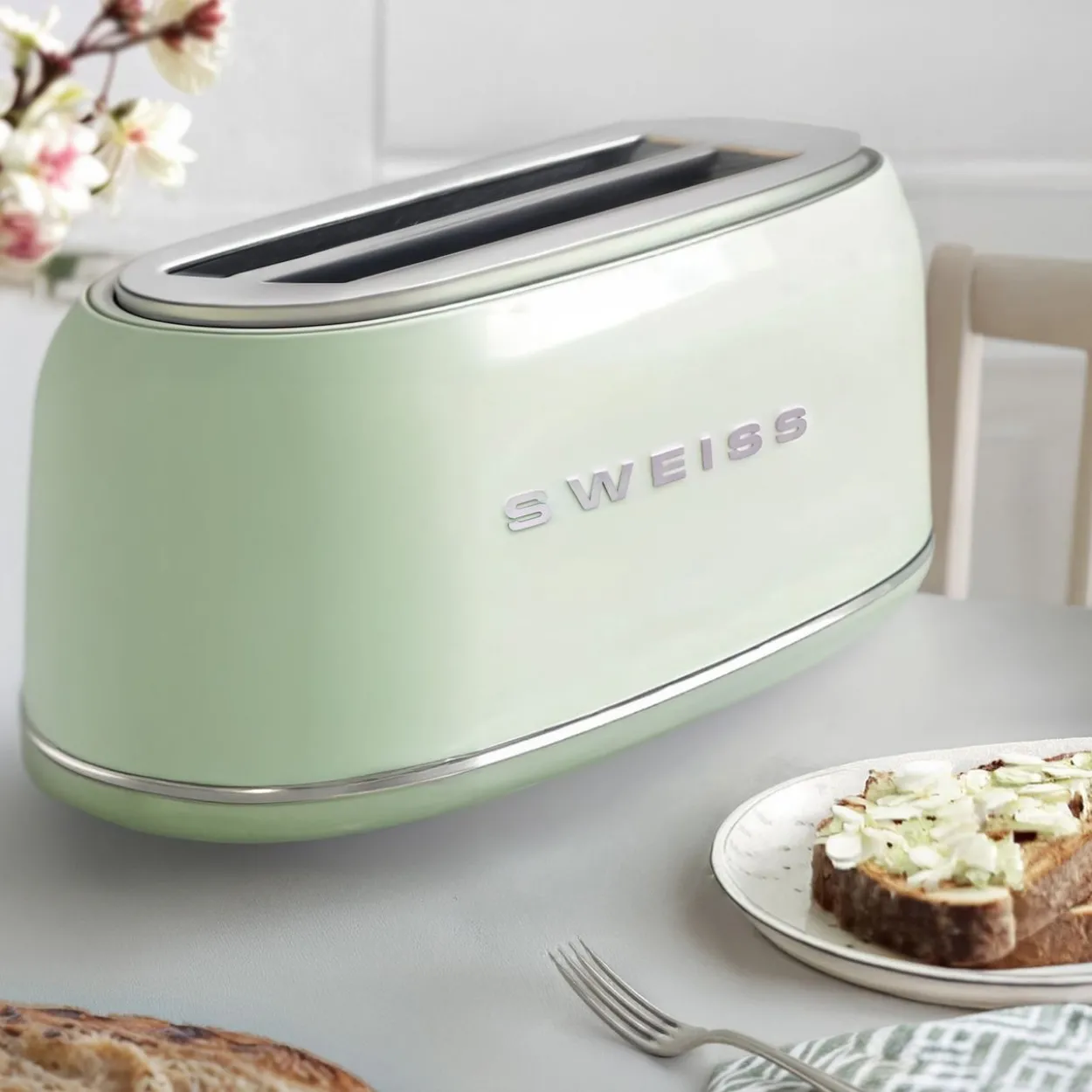 Vintage Toaster GRV7 Pastellgrün