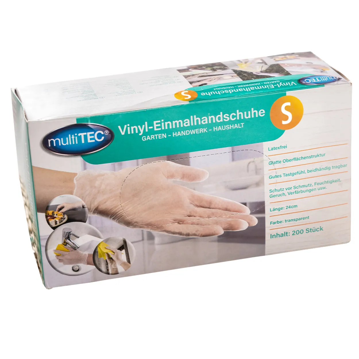 Vinyl-Einmalhandschuhe - 200er Pack, Gr. S