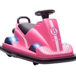 6V Kinder Autoscooter Kinder Elektroauto mit 2 Motor 360° drehbar Rutschauto