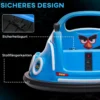 12V Kinder Autoscooter mit 2,4 G Fernbedienung, Elektro Bumper mit Musik Blau