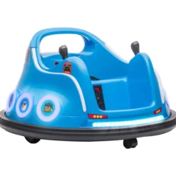 12V Kinder Autoscooter mit 2,4 G Fernbedienung, Elektro Bumper mit Musik Blau