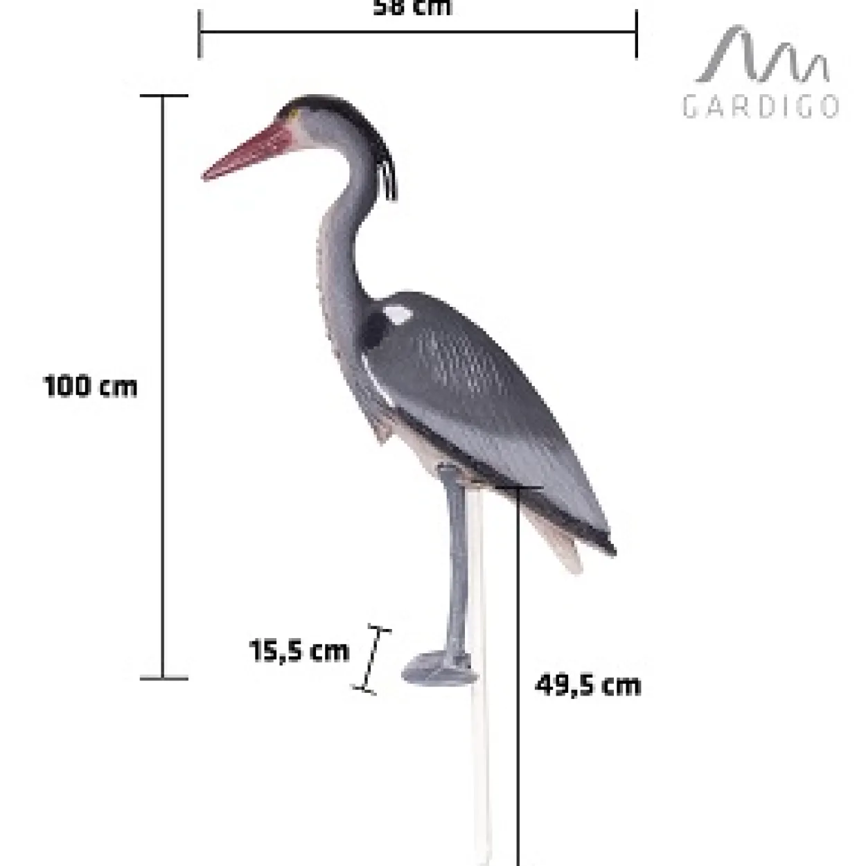 Vogel-Abwehr Reiher