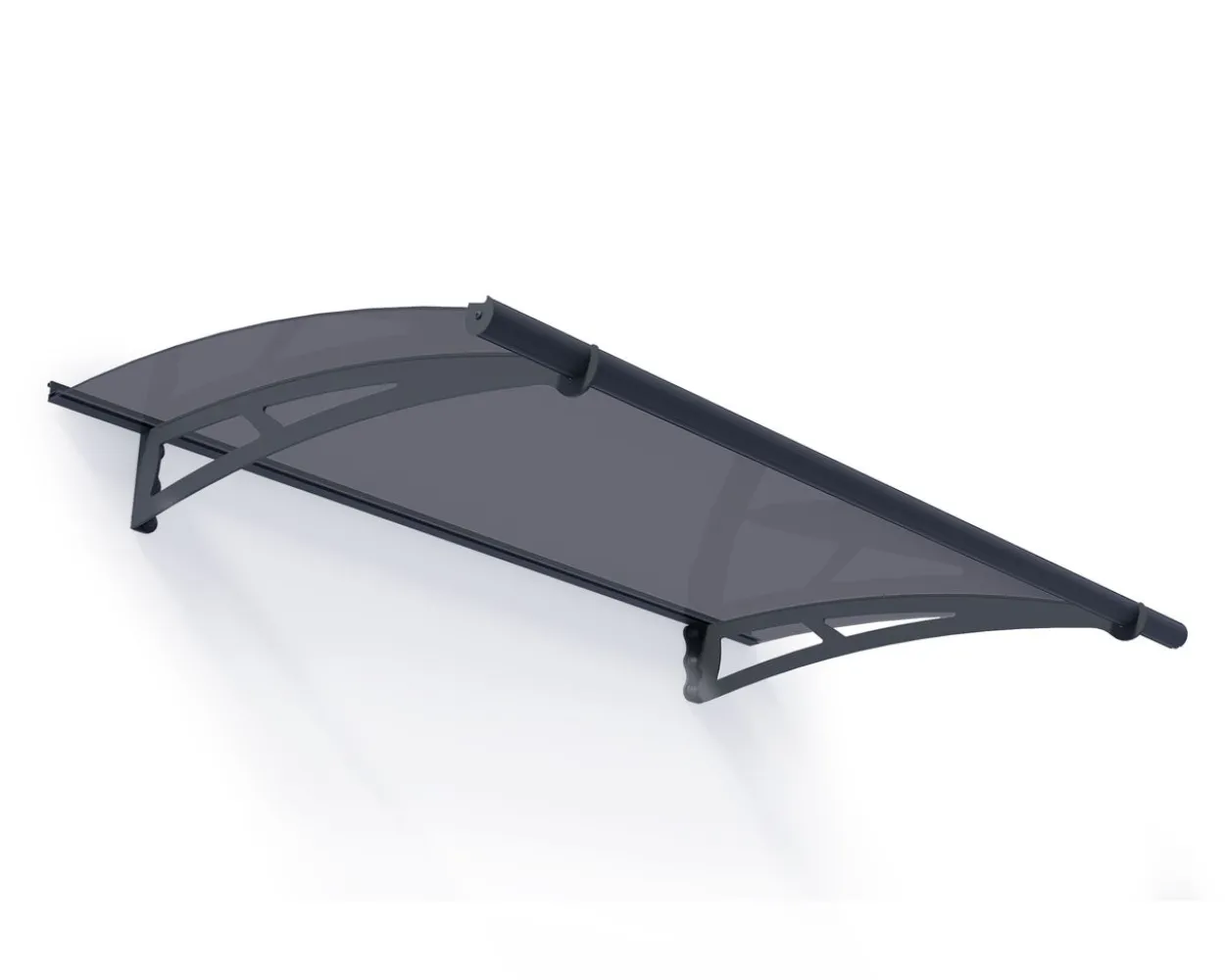 Vordach Aquila 1.5x0.9 solar grau klar