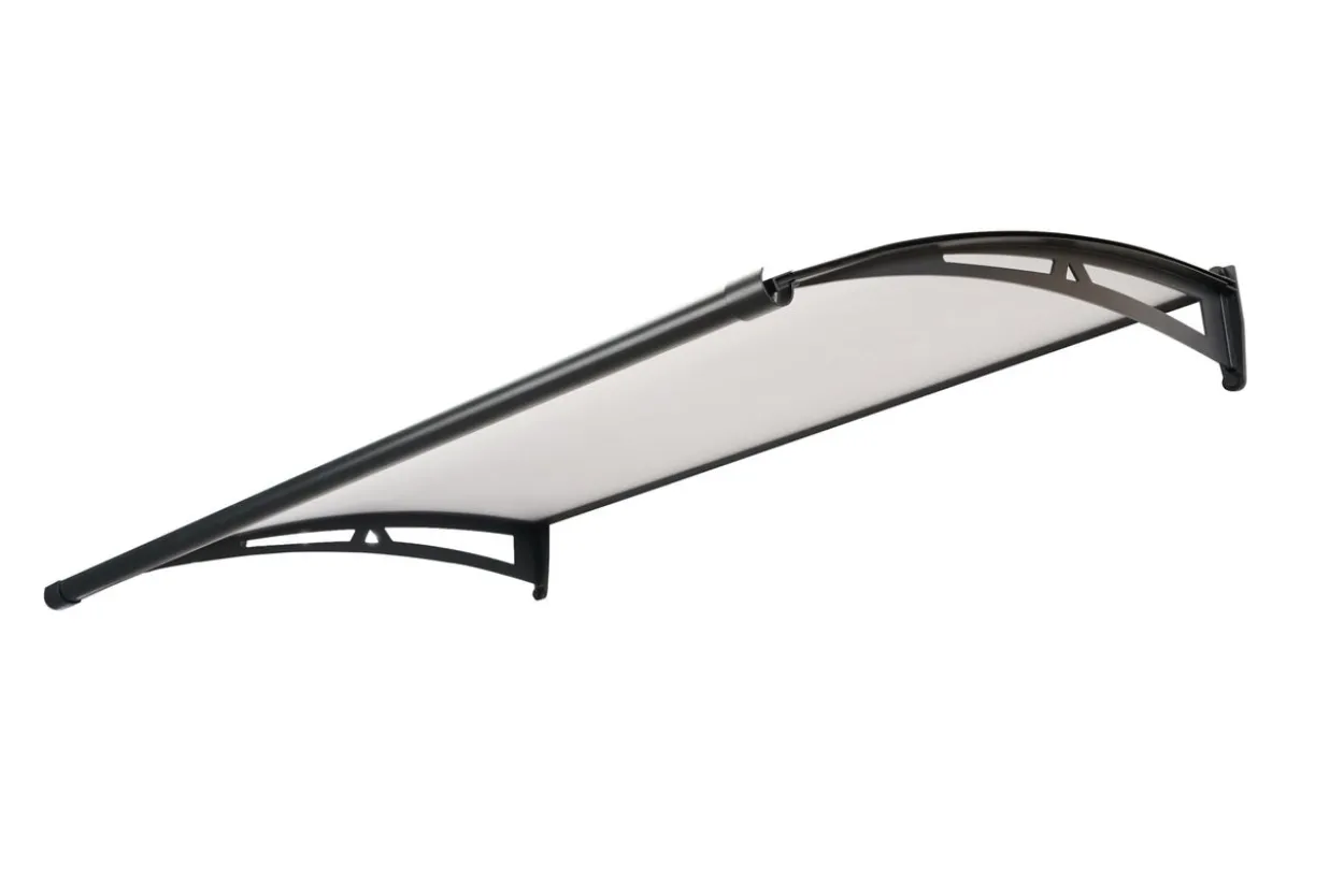 Vordach aus Aluminium Polycarbonat, ca. 150 x 100 cm