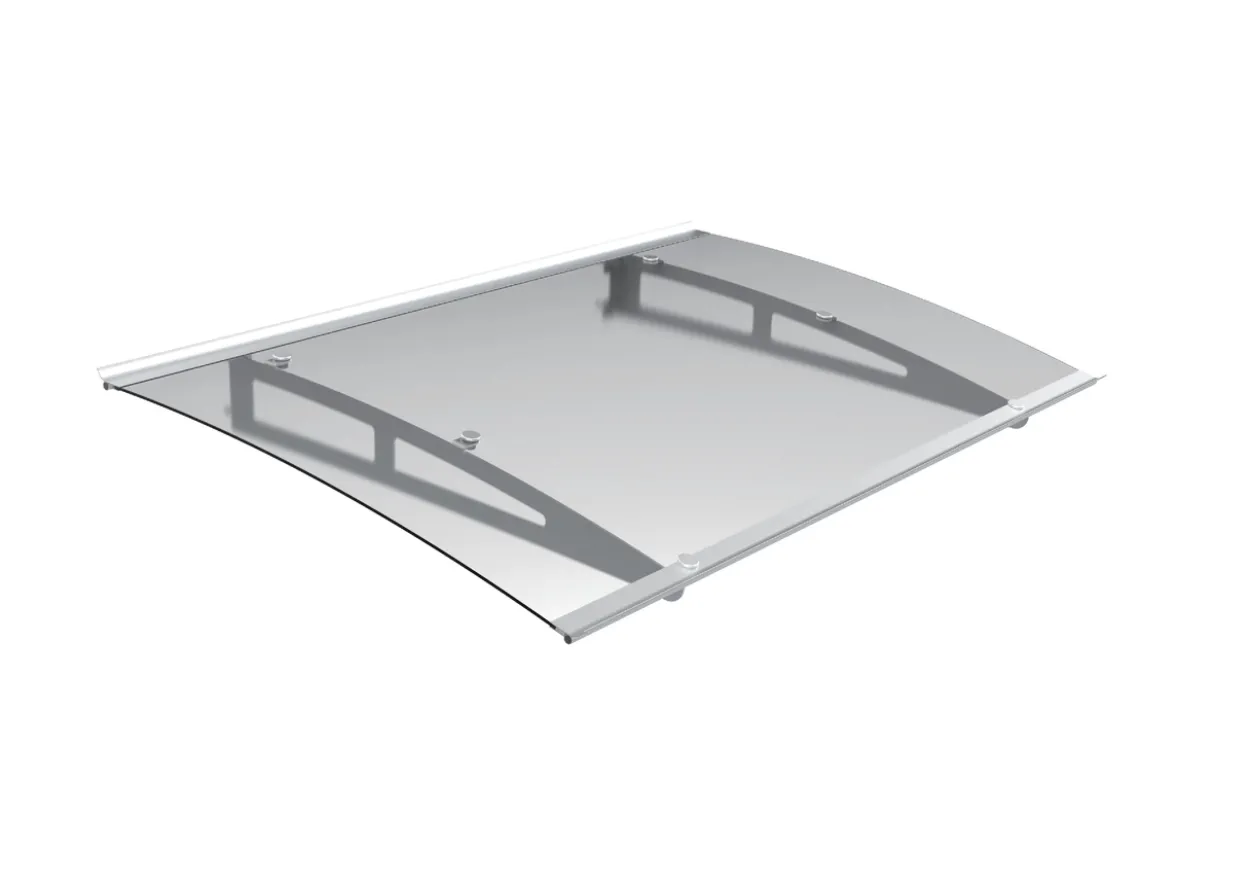 Vordach aus (4mm PC) ca. 150 x 90 cm - Transparent
