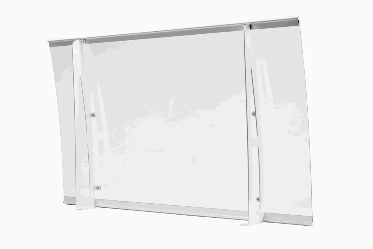 Vordach aus (4mm PC) ca. 150 x 90 cm - Transparent