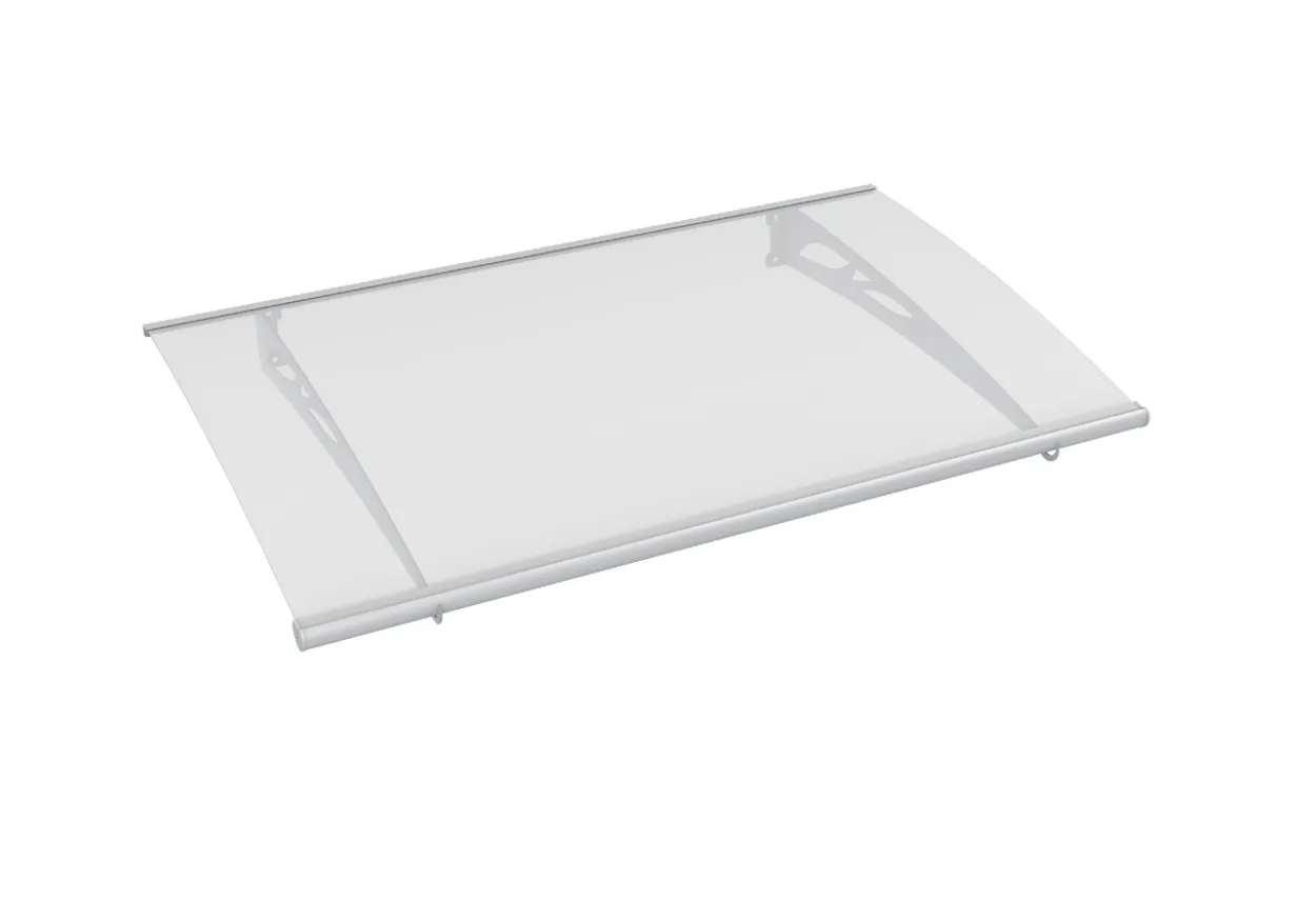 Vordach ca. 140 x 90 cm - Transparent (3mm PC)
