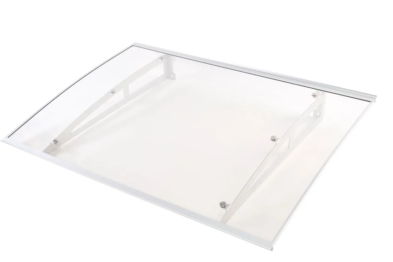 Vordach ca. 140 x 100 cm - Transparent (2,2mm PC)