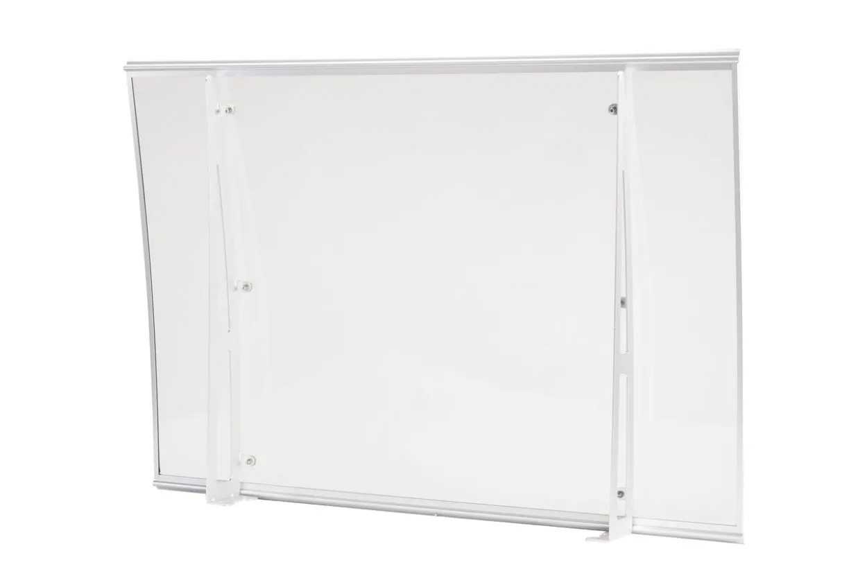 Vordach ca. 140 x 100 cm - Transparent (2,2mm PC)