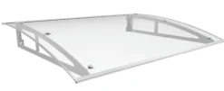 Vordach ca. 140 x 100 cm - Transparent (2,2mm PC)