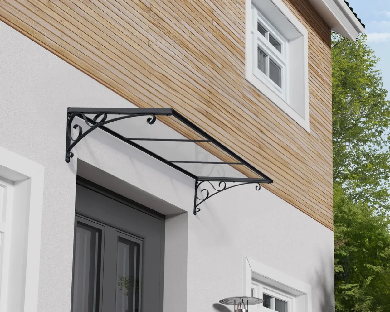 Vordach Venus 1350 Alu Grau 88x136cm