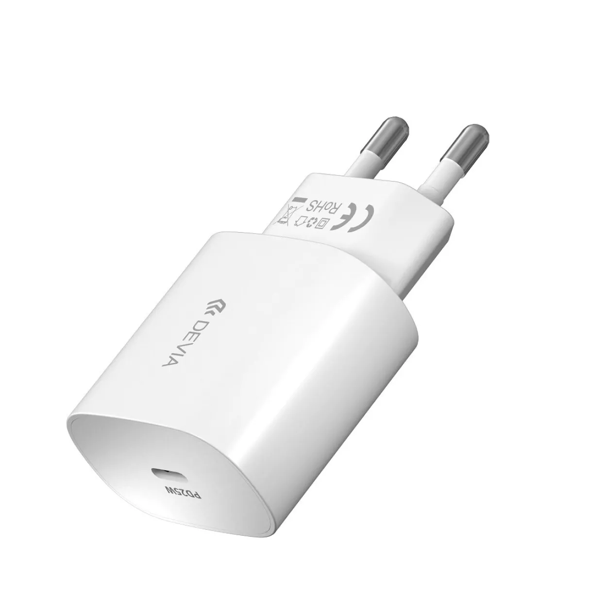 Wandladegerät Smart PD 25W 1x USB-C weiß + Kabel USB-C