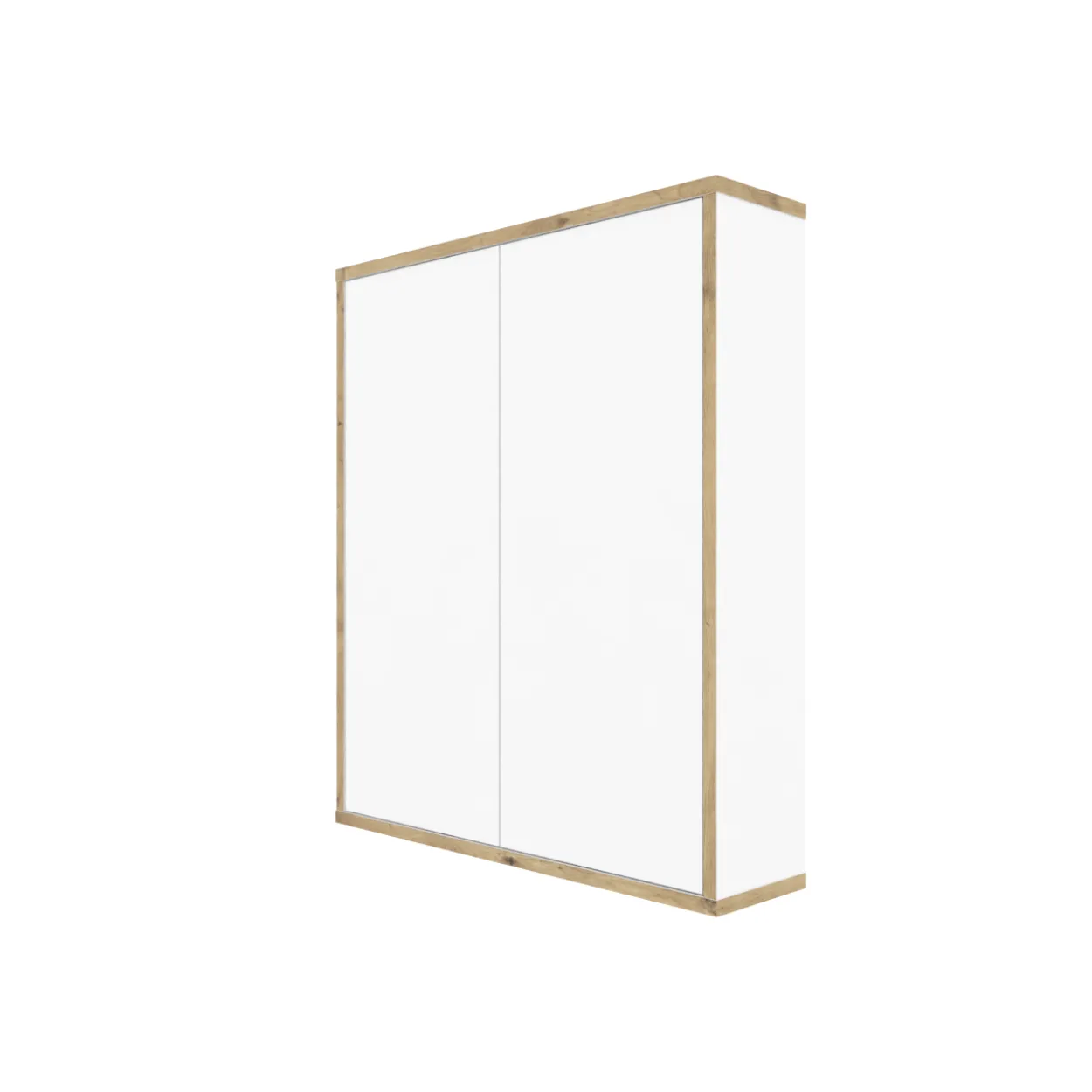 Wandschrank MORENA mit 2 Türen, Weiß/Eiche