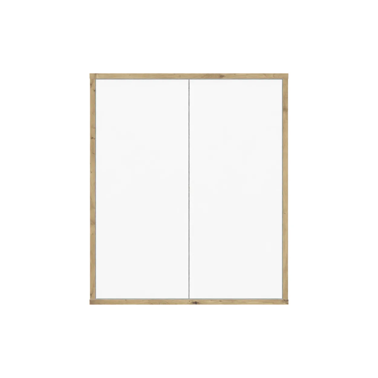 Wandschrank MORENA mit 2 Türen, Weiß/Eiche