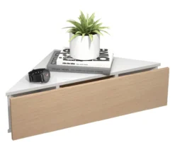 Wandschublade "Usal S" Weiß/Honig-Eiche