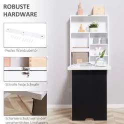 Wandtisch Klappbar Wandklapptisch Klappschreibtisch Computertisch Weiß