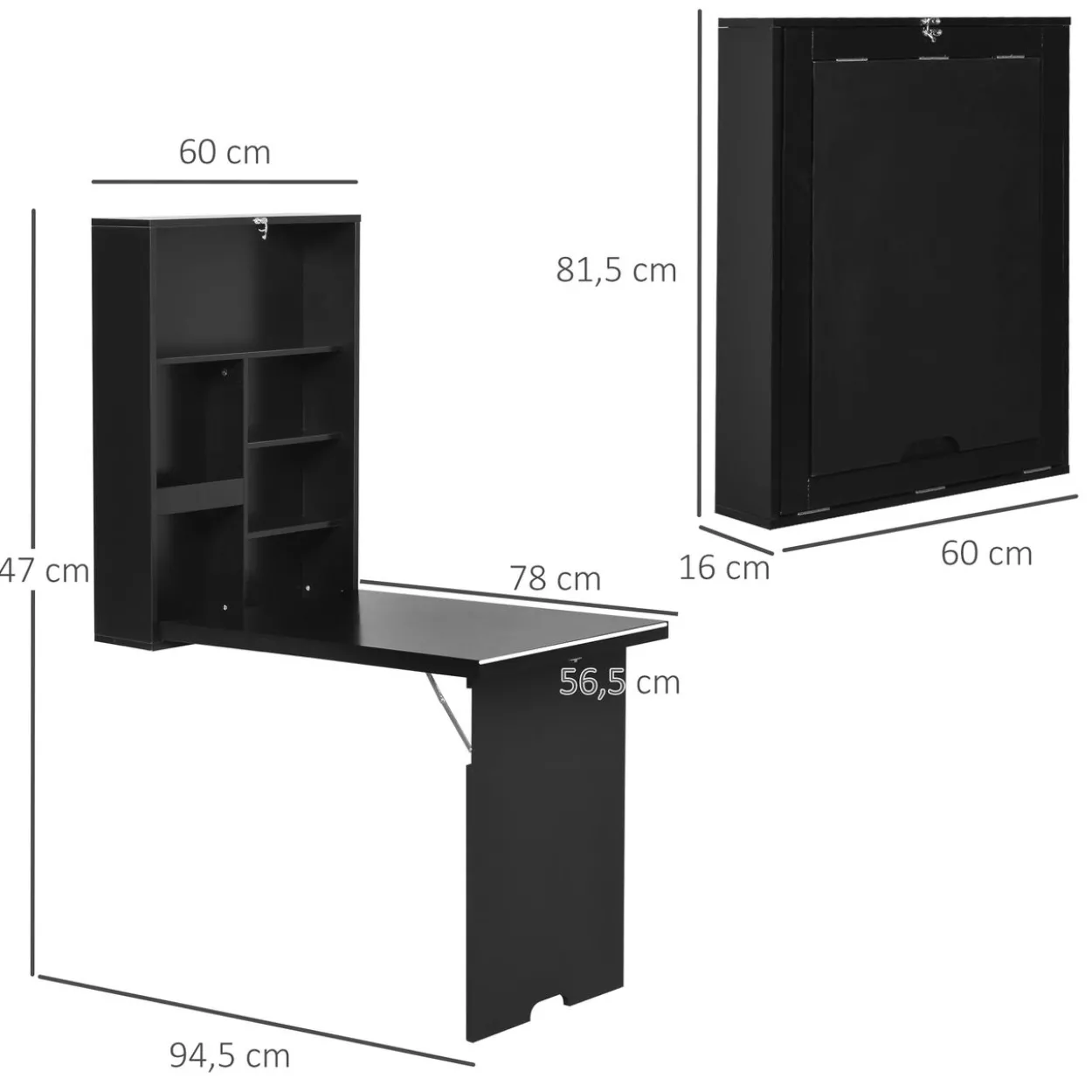 Wandtisch Klappbar Wandklapptisch Klappschreibtisch Computertisch