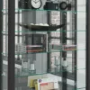 Wandvitrine "Vitrosa Maxi" mit Spiegel Schwarz