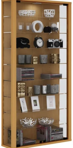 Wandvitrine "Vitrosa Maxi" - ohne Beleuchtung Buche