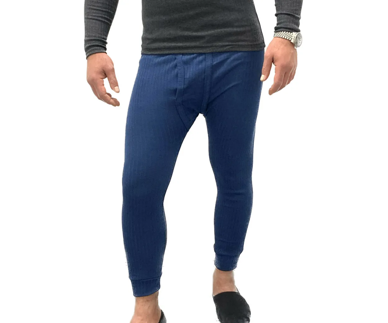 warme lange Thermo-Unterhose für Herren Gr. XL in Blau Garcia Pescara