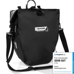 Wasserdichte Fahrradtasche - Schwarz