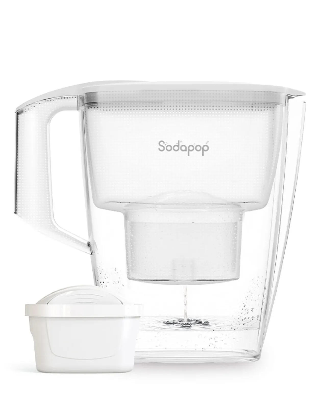 Wasserfilterkanne Selina, 1,5 Liter, weiß