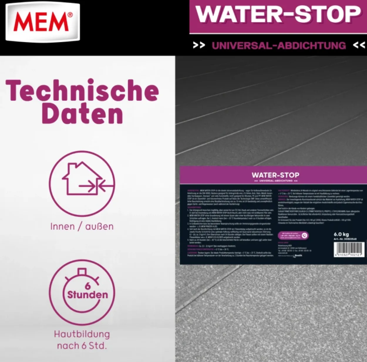 Water Stop 6kg