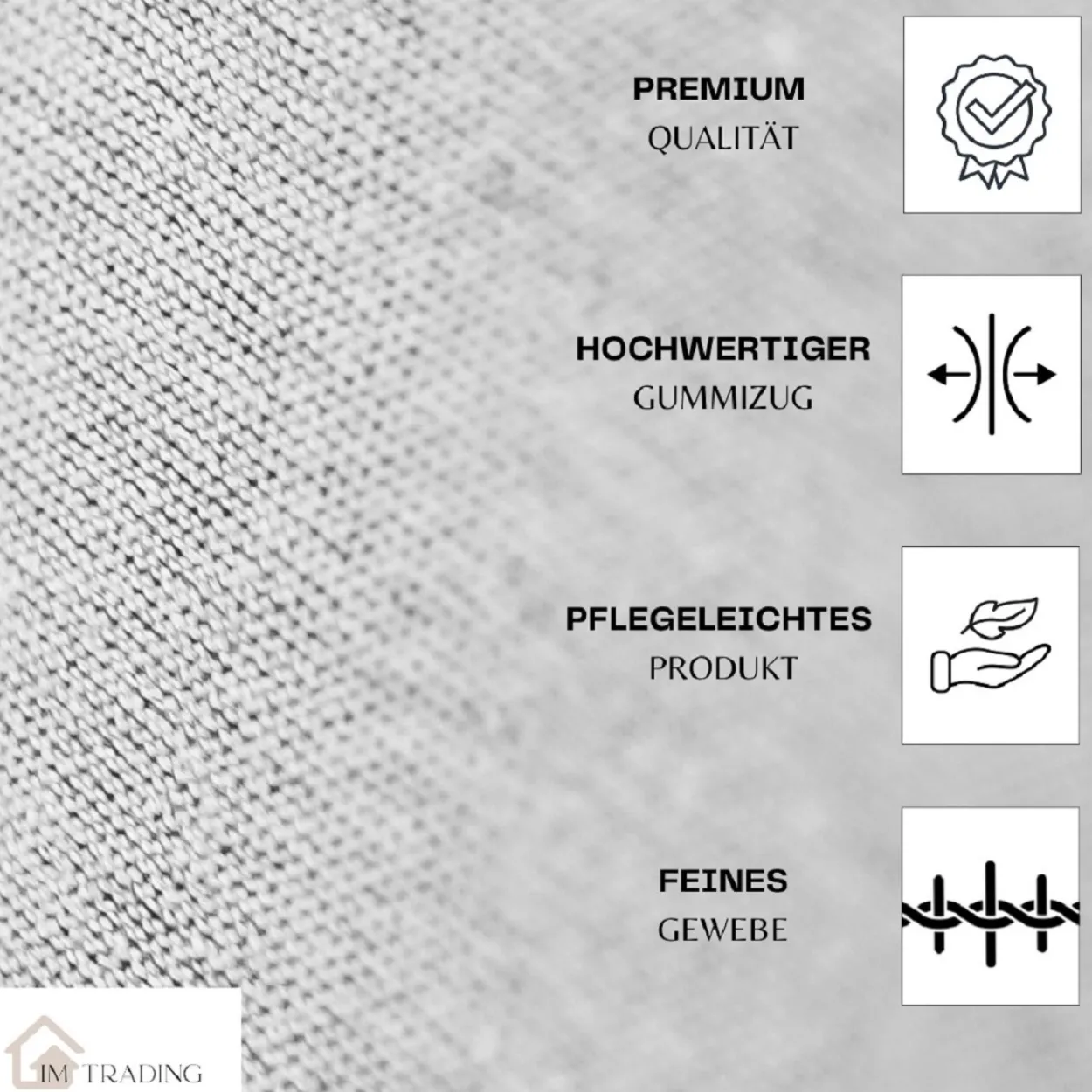 Weiches Jersey Spannbettlaken 90x200 cm – Anthrazit