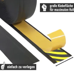 Weichsockelleiste schwarz, 5m Rolle