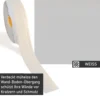 Weichsockelleiste weiß, 5m Rolle