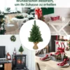 Weihnachtsbaum für Tisch 0,6 m Kunsttanne 70 Zweige Grün Ø44 x 60H cm
