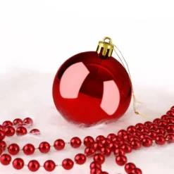 Weihnachtsbaumkugeln 54 tlg 5-8cm rot