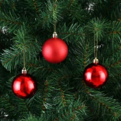 Weihnachtsbaumkugeln 54 tlg 5-8cm rot