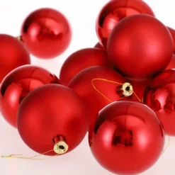 Weihnachtsbaumkugeln 54 tlg 5-8cm rot