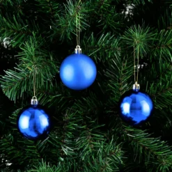 Weihnachtsbaumkugeln 54 tlg 5-8cm blau