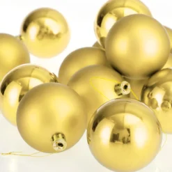 Weihnachtsbaumkugeln 54 tlg 5-8cm gold