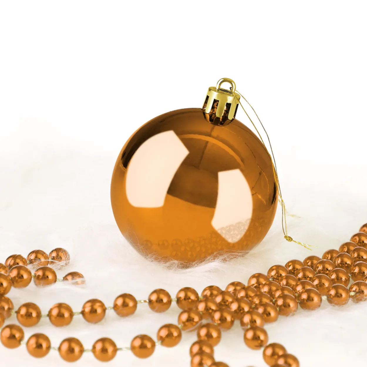 Weihnachtsbaumkugeln 54 tlg 5-8cm kupfer