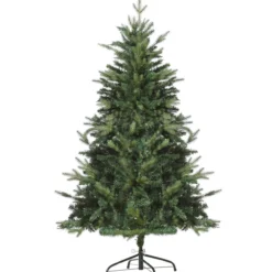 Weihnachtsbaum 1,5 m Christbaum Kunsttanne 946 Zweige Metallfuß PVC Grün Ø95 x 150H cm