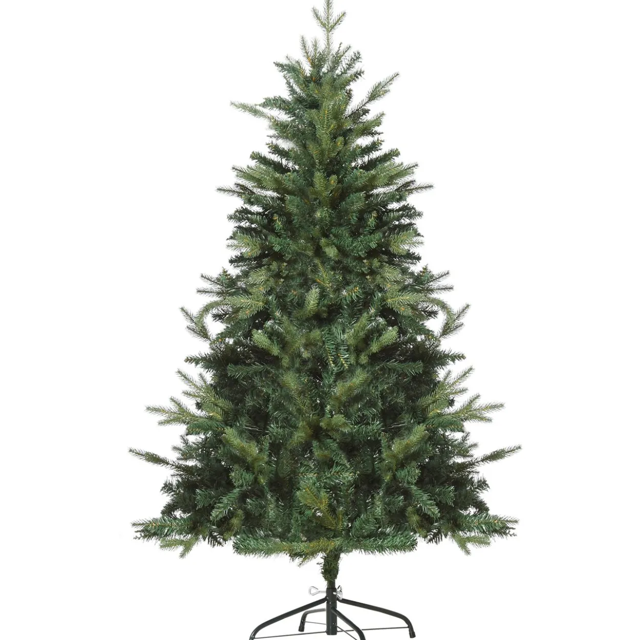 Weihnachtsbaum 1,5 m Christbaum Kunsttanne 946 Zweige Metallfuß PVC Grün Ø95 x 150H cm