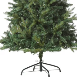 Weihnachtsbaum 1,5 m Christbaum Kunsttanne 946 Zweige Metallfuß PVC Grün Ø95 x 150H cm