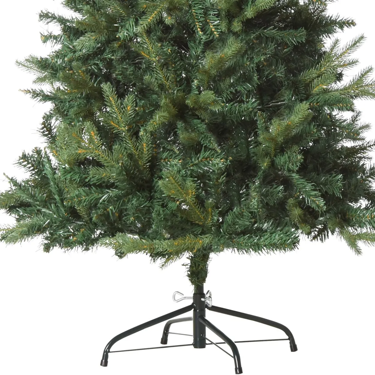 Weihnachtsbaum 1,5 m Christbaum Kunsttanne 946 Zweige Metallfuß PVC Grün Ø95 x 150H cm