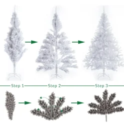 Weihnachtsbaum PVC weiß 150cm