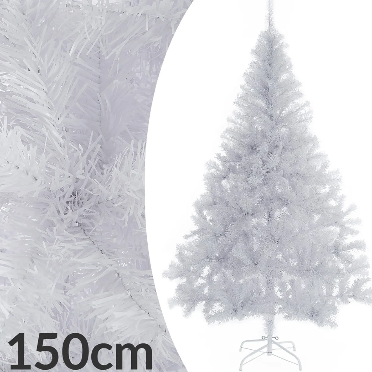 Weihnachtsbaum PVC weiß 150cm