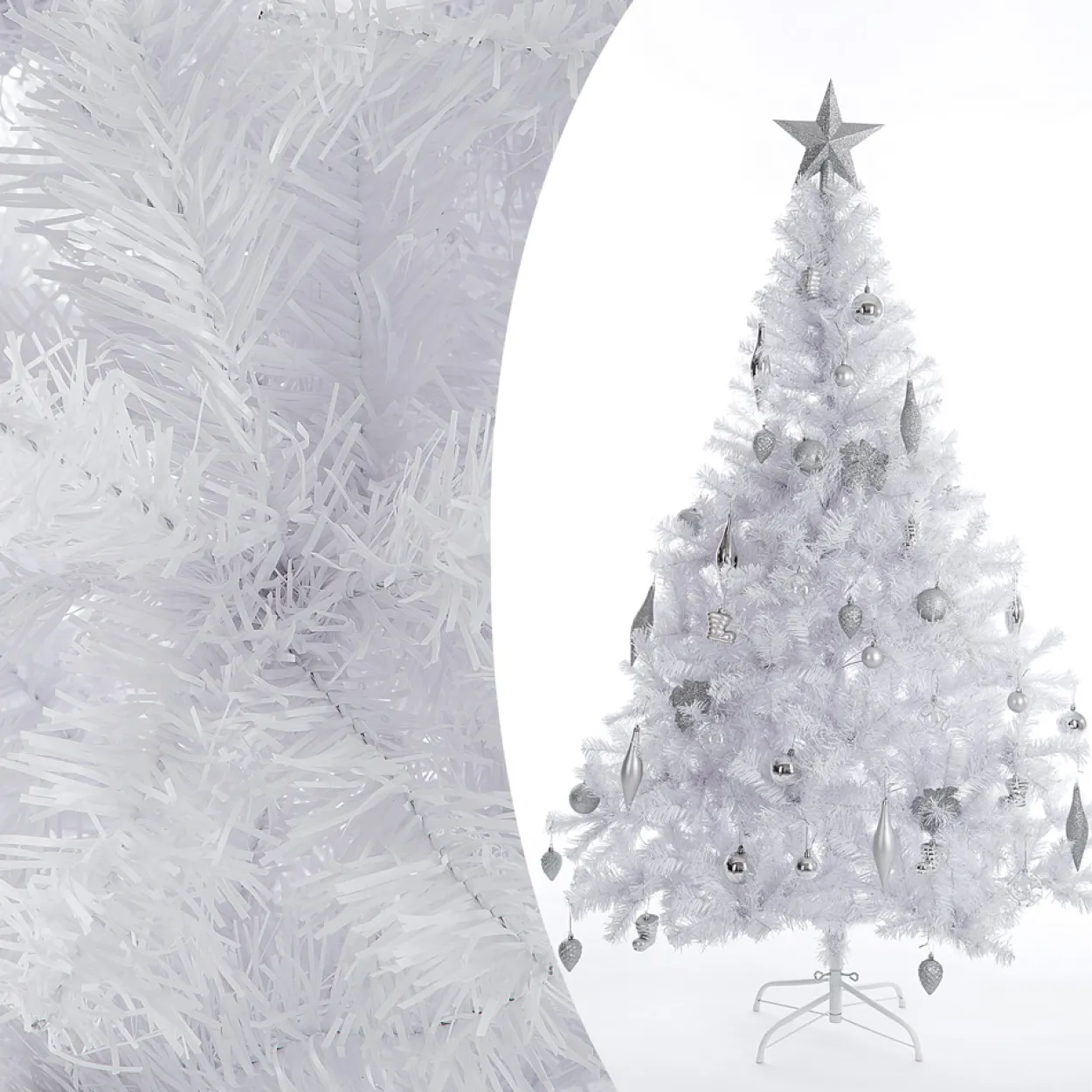 Weihnachtsbaum PVC weiß 150cm