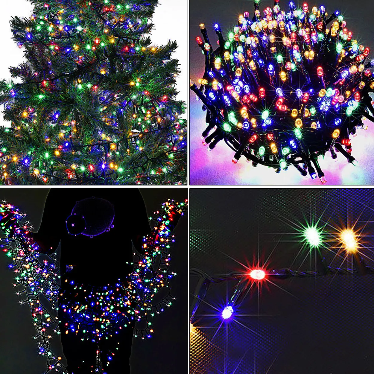 Weihnachtslichterkette 700 LED 14m bunt