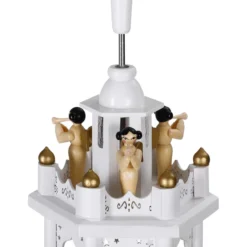 Weihnachtspyramide XL klassisch 60 x 20 x 17cm weiß