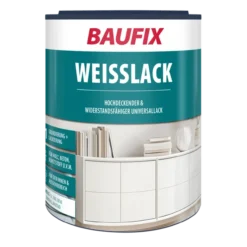 Weißlack - seidenglänzend