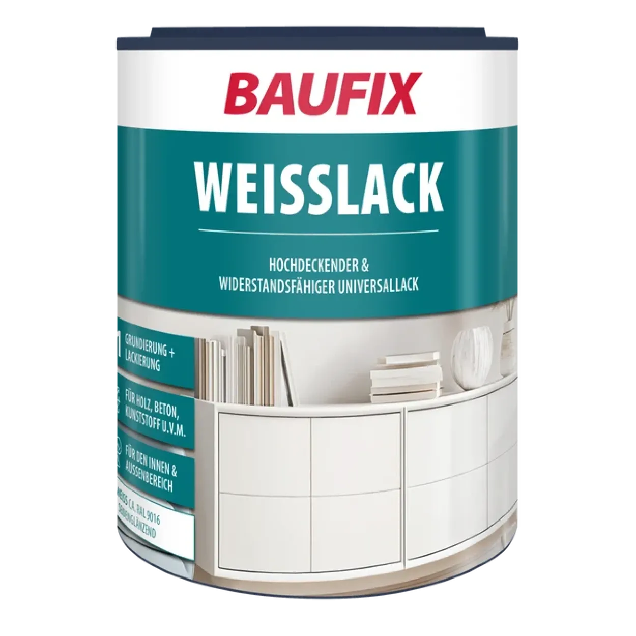 Weißlack - seidenglänzend